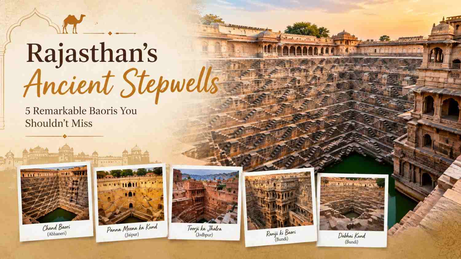 Rajasthan's Ancient Stepwells: 5 Baoris to Visit