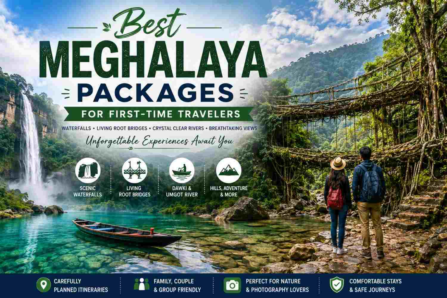 Best Meghalaya Packages for First-Time Travelers | 2026 Guide